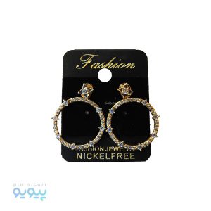 گوشواره حلقه ای نگین دار