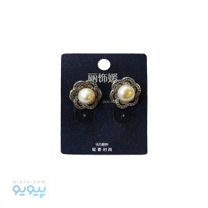 گوشواره مدل گل و مروارید