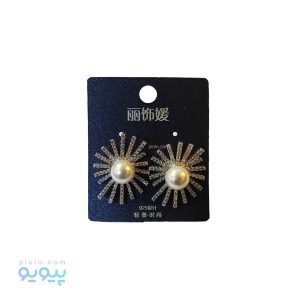 گوشواره نگین دار خورشید و مروارید