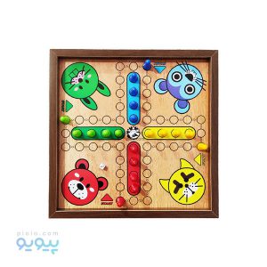 بازی فکری منچ و مار و پله چوبی