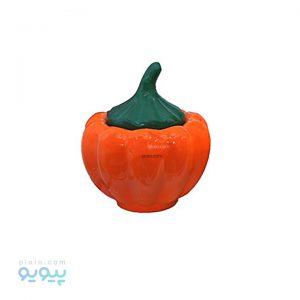 قندان چینی رنگی طرح کدو تنبل
