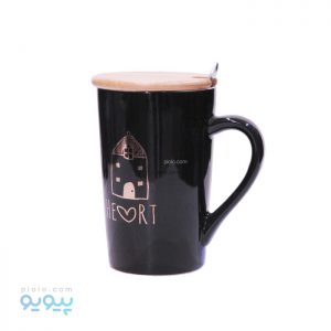 لیوان درب دار سرامیکی