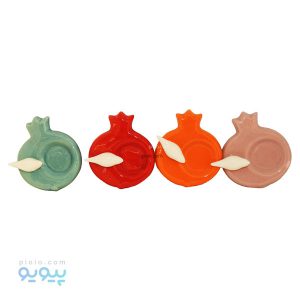 جا شمعی سرامیکی مدل انار رنگی
