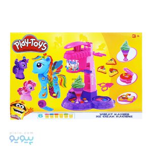 ست خمیر بازی دستگاه بستنی ساز PLAY TOYS-پیویو