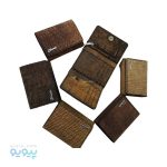 جاکارتی چرمی 3 لت دکمه دار