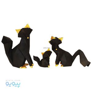 مجموعه 3 عددی روباه گرافیکی مشکی