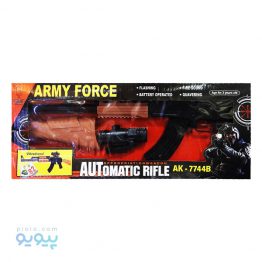 اسباب بازی تفنگ موزیکال و باطری خور Army Force مدل 7744B-پیویو