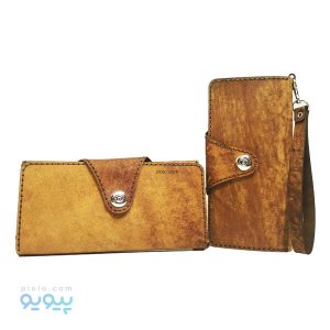 کیف پول مخروطی چرمی بند دار