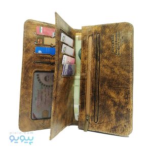 کیف پول کتی چرم گاوی مردانه SUPER BAG