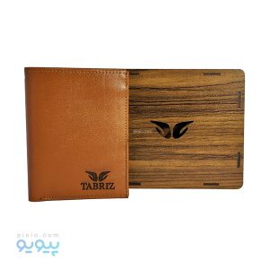 کیف پول جیبی تبریز با جعبه چوبی