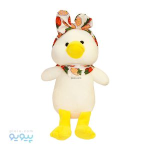 عروسک اردک سفید پاپیون دار