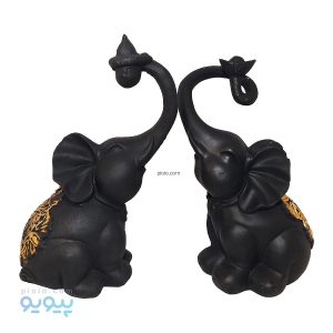 مجسمه دکوری پلی استر فیل حلقه ای