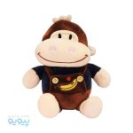 عروسک میمون لباس موز قلبی