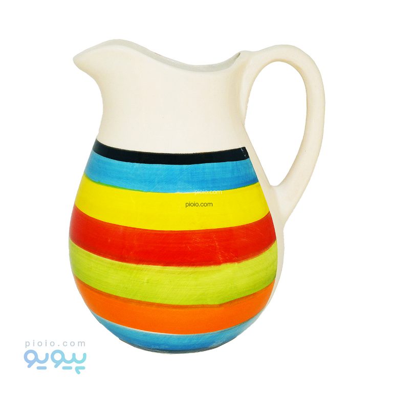پارچ سرامیکی طرح رنگین کمان