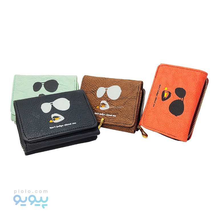 کیف پول فانتزی دخترانه طرح عینک آفتابی