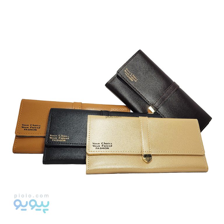کیف پول چرم زنانه سگک دار