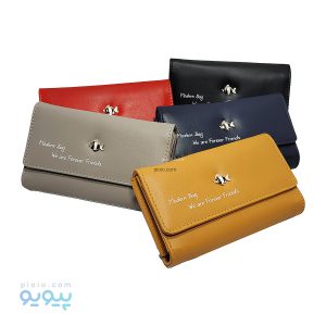 کیف پول دخترانه سه لت مدرن طرح ماهی
