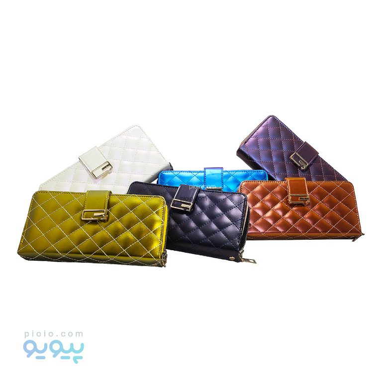 کیف پول چرم لحافی رو دوخت