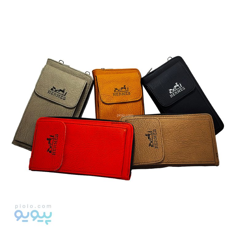 کیف موبایل دوشی چرم مدل HERMES