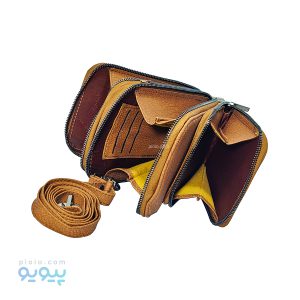 کیف چرم foreveryoung رودوشی سه زیپی