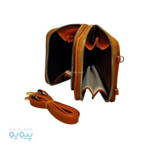 کیف چرم foreveryoung دوشی دو زیپی