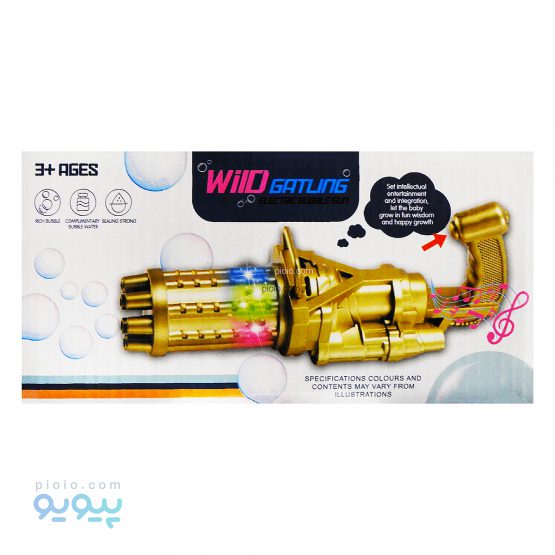 اسباب بازی تفنگ الکتریکی حباب ساز WILD GATLING