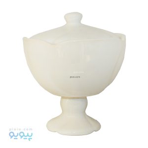 شکلات خوری سرامیکی طرح لاله پایه دار