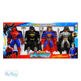 فیگور شخصیت SUPER HEROES مجموعه چهار عددی