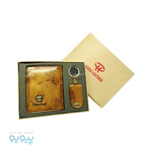 ست کیف جا کارتی و جا کلیدی چرم