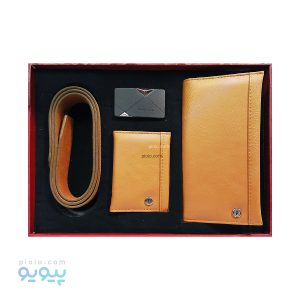 ست کیف پول جاکارتی و کمربند مردانه لاکچری