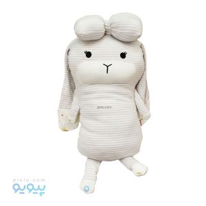 عروسک خرگوش گوش دراز بالشتی راه راه