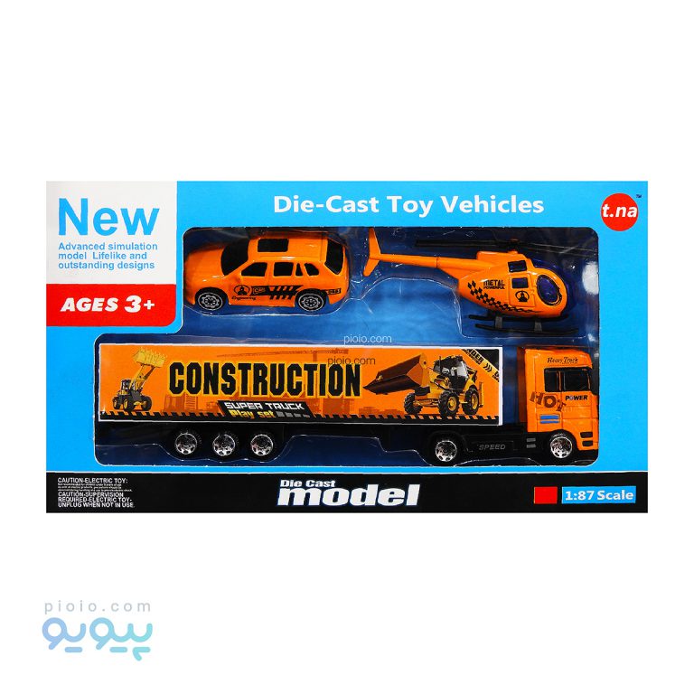 مجموعه 3 عددی ماشین و هلی کوپتر اسباب بازی DIECAST