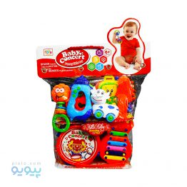 جغجغه مدل BABY CONCERT مجموعه 8 عددی پارس rattle عمده و کارتنی-پیویو