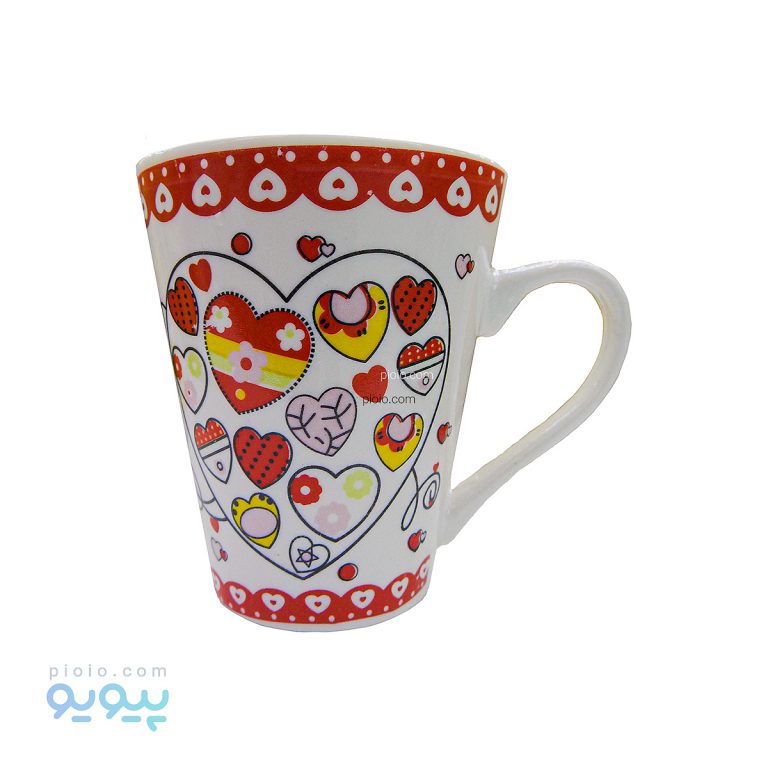 لیوان سرامیکی قلب قلبی