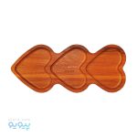 اردو خوری چوبی طرح 3 قلب کد 28-2627