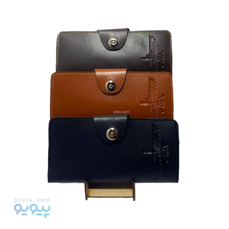 کیف پول چرم مردانه طرح فروهر