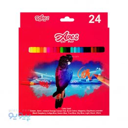 مداد رنگی 24 رنگ برند Aves جعبه مقوایی-پیویو