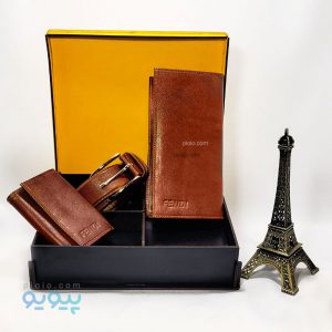 ست چرم هدیه مردانه برند FENDI