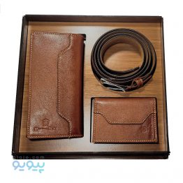 ست هدیه چرم طبیعی مردانه طرح Massimo Dutti