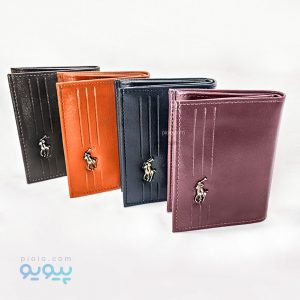 کیف پول نیم کتی POLO چرم صاف