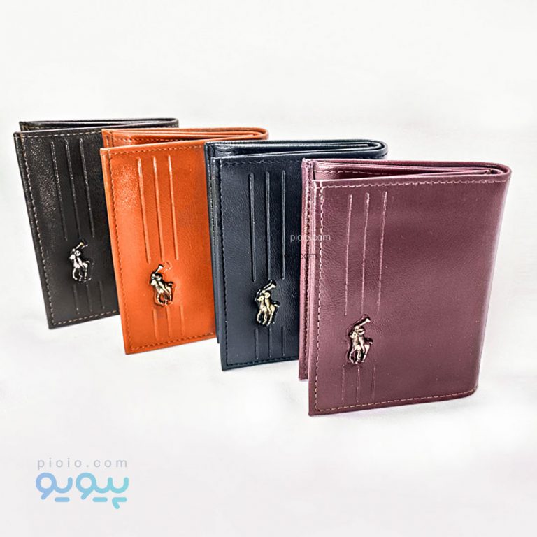 کیف پول نیم کتی POLO چرم صاف