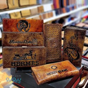 کیف پول چرم دست رنگ جلو آلبوم-پیویو