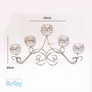شمعدان 5 شعله کریستال کد 3537-پیویو