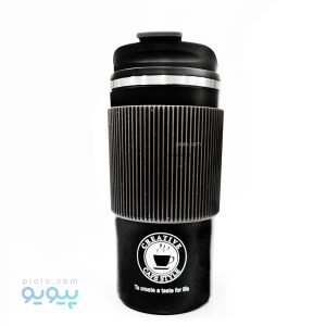 تراول ماگ دور سیلیکونی طرح cafe style-پیویو