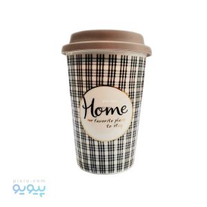 ماگ سرامیکی چهارخونه درب سیلیکونی-پیویو