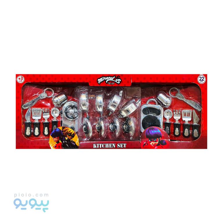 اسباب بازی ست آشپزی طرح دختر کفشدوزکی-پیویو