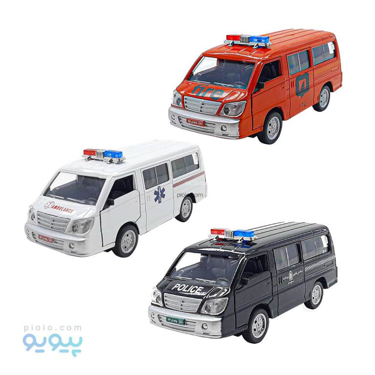 اسباب بازی ماشین فلزی ون امداد طاها تویز آیتم 1516pfe عمده و کارتنی-پیویو