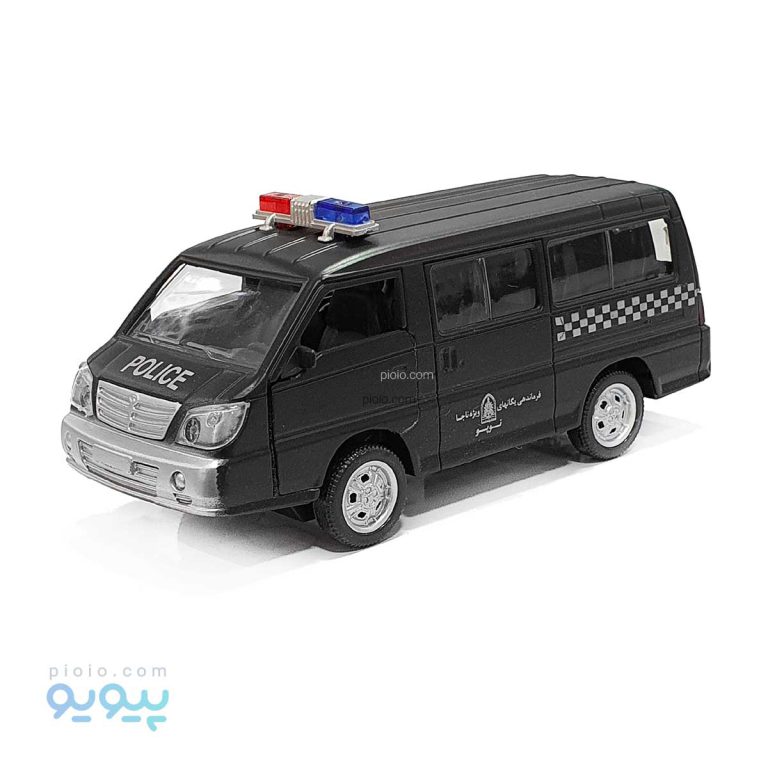 ماشین فلزی ون پلیس مشکی طاها تویز آیتم 1516pfe عمده و کارتنی-پیویو