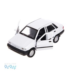 ماشین فلزی پراید سفید طاها تویز آیتم 1507 white عمده و کارتنی-پیویو