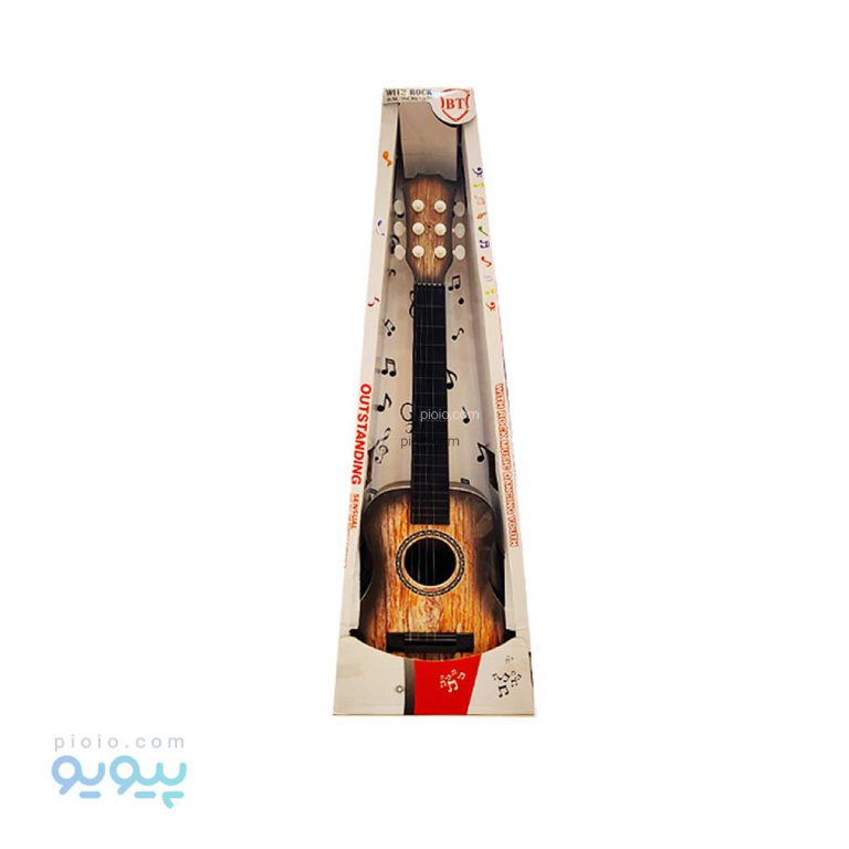 اسباب بازی گیتار کودک طرح عروسکی و چوبی-پیویو